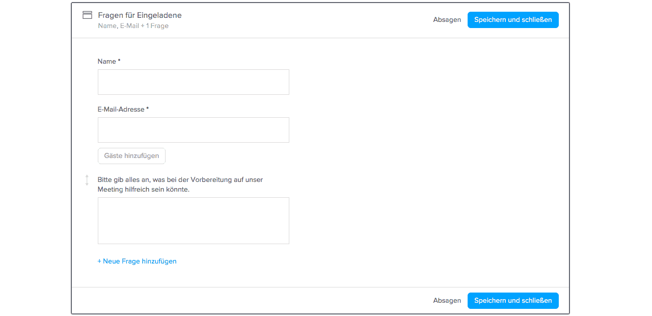 Calendly Informationen abfragen